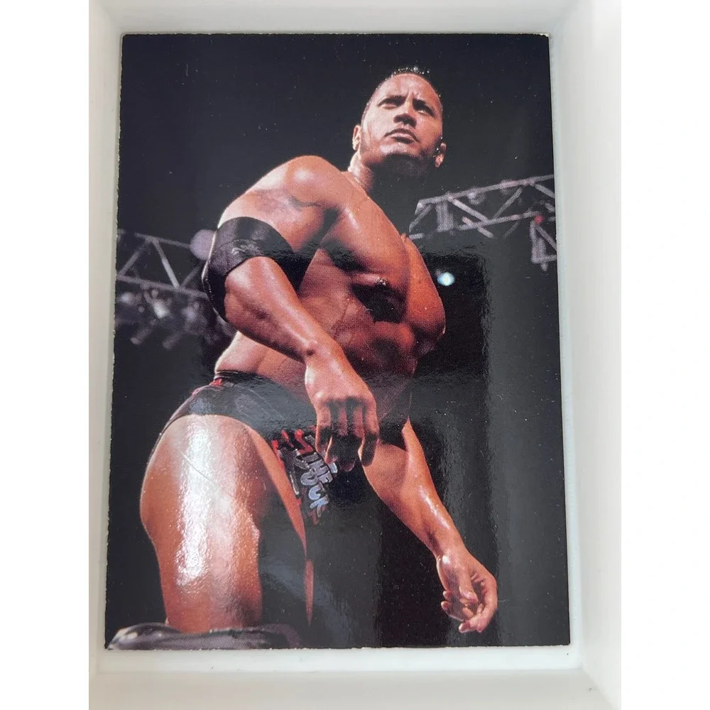 1999 WWF The Rock Smackdown Trading Card Comic Images DuoCards #45 Dwayne Rock